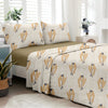 Blossom (Yellow) The Elegance Collection Cotton King Size Bedsheet