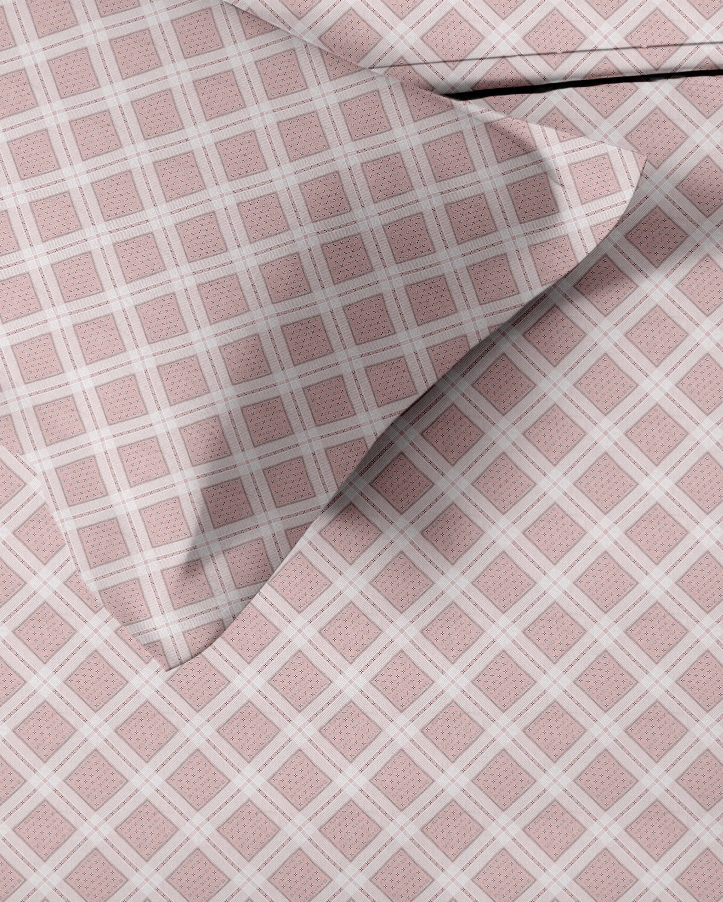 Linear (Pink) The Elegance Collection Cotton King Size Bedsheet