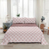 Linear (Pink) The Elegance Collection Cotton King Size Bedsheet