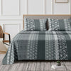 Belted (Bluish Grey) The Classic Collection Cotton Queen Size Bedsheet