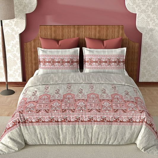 Tapestry (Pink) The Imperial Collection Cotton King Size Bedsheet