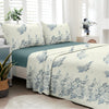 Petal & Twig (Teal Blue) The Elegance Collection Cotton King Size Bedsheet