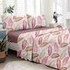 Leafy (Pink) The Elegance Collection Cotton King Size Bedsheet