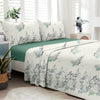 Petal & Twig (Sea Green) The Elegance Collection Cotton King Size Bedsheet