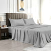 Solid Serenity Grey Cotton King Size Bedsheet