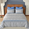 Leafluxe (Blue) The Imperial Collection Cotton King Size Bedsheet