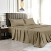 Solid Serenity Beige Cotton King Size bedsheet