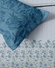 Vintage (Blue) The Royal Lux Collection Cotton King Size Bedsheet