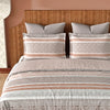 Strata (Peach) The Imperial Collection Cotton King Size Bedsheet