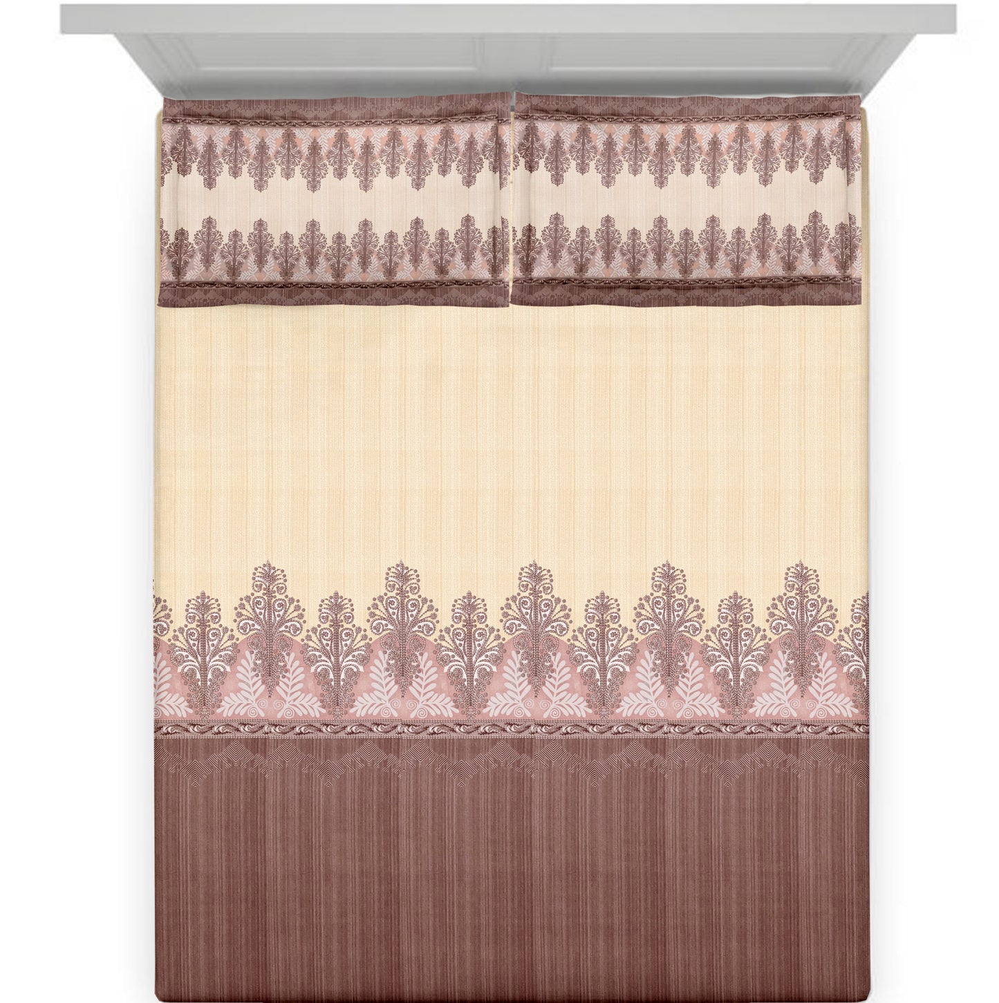 Legacy (Maroon) The Royal Lux Collection Cotton King Size Bedsheet